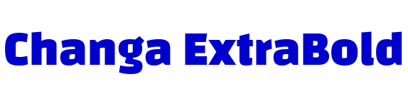 Changa ExtraBold लिपि